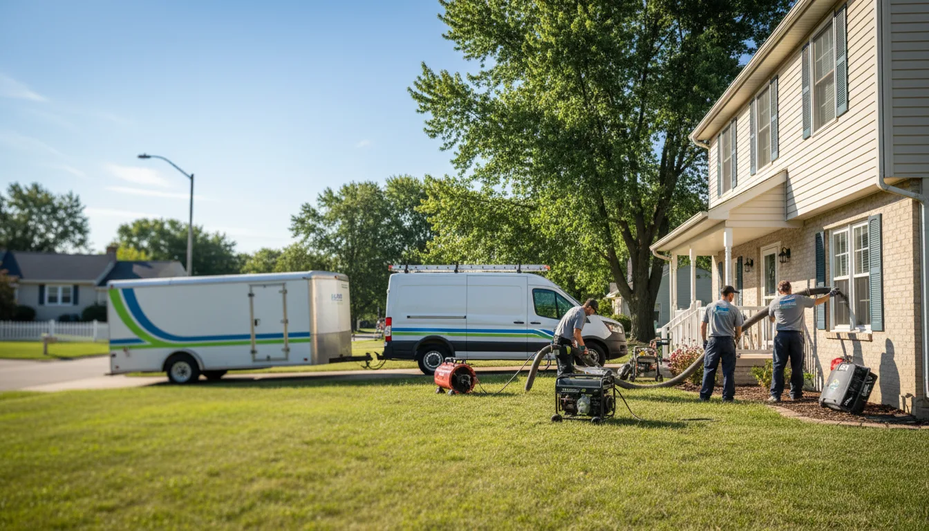 Flooded Basement Restoration And Cleanup With Repair in Byesville, OH near me